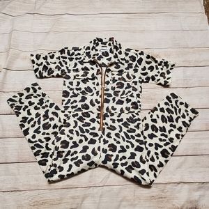 Sz M urban outfitters leopard jumpsuit